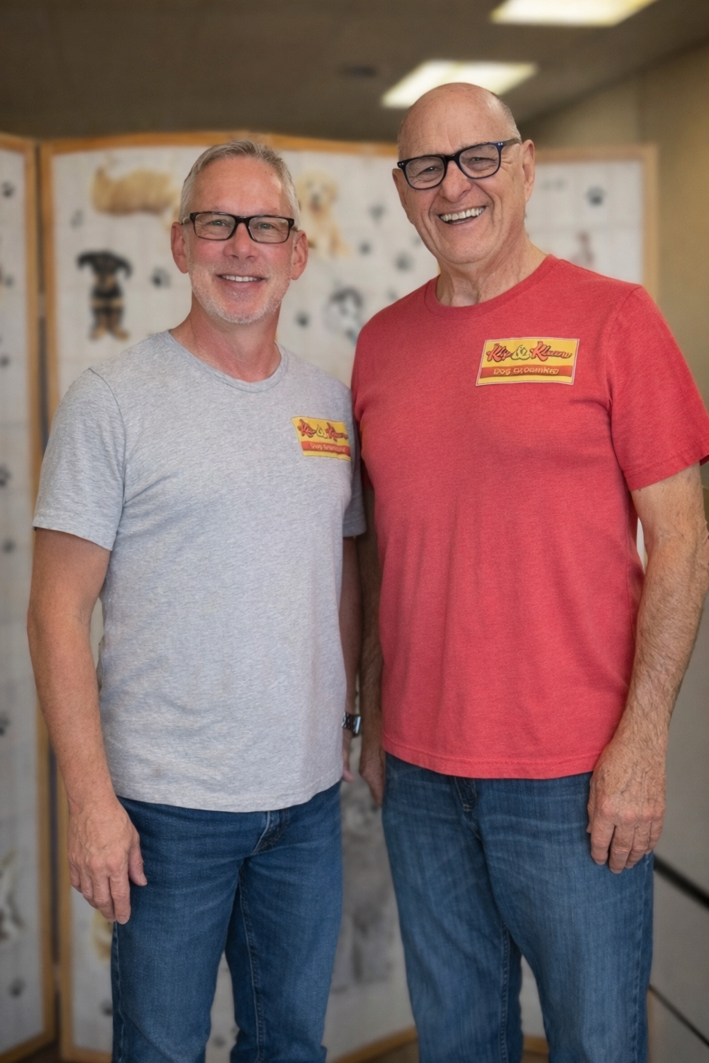 Todd and Darrell at Klip and Klean